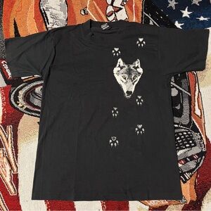 Vintage Fruit Of The Loom Wolf Tee (M)